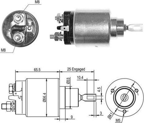 MAGNETI MARELLI solenoidinis jungiklis, starteris 940113050448